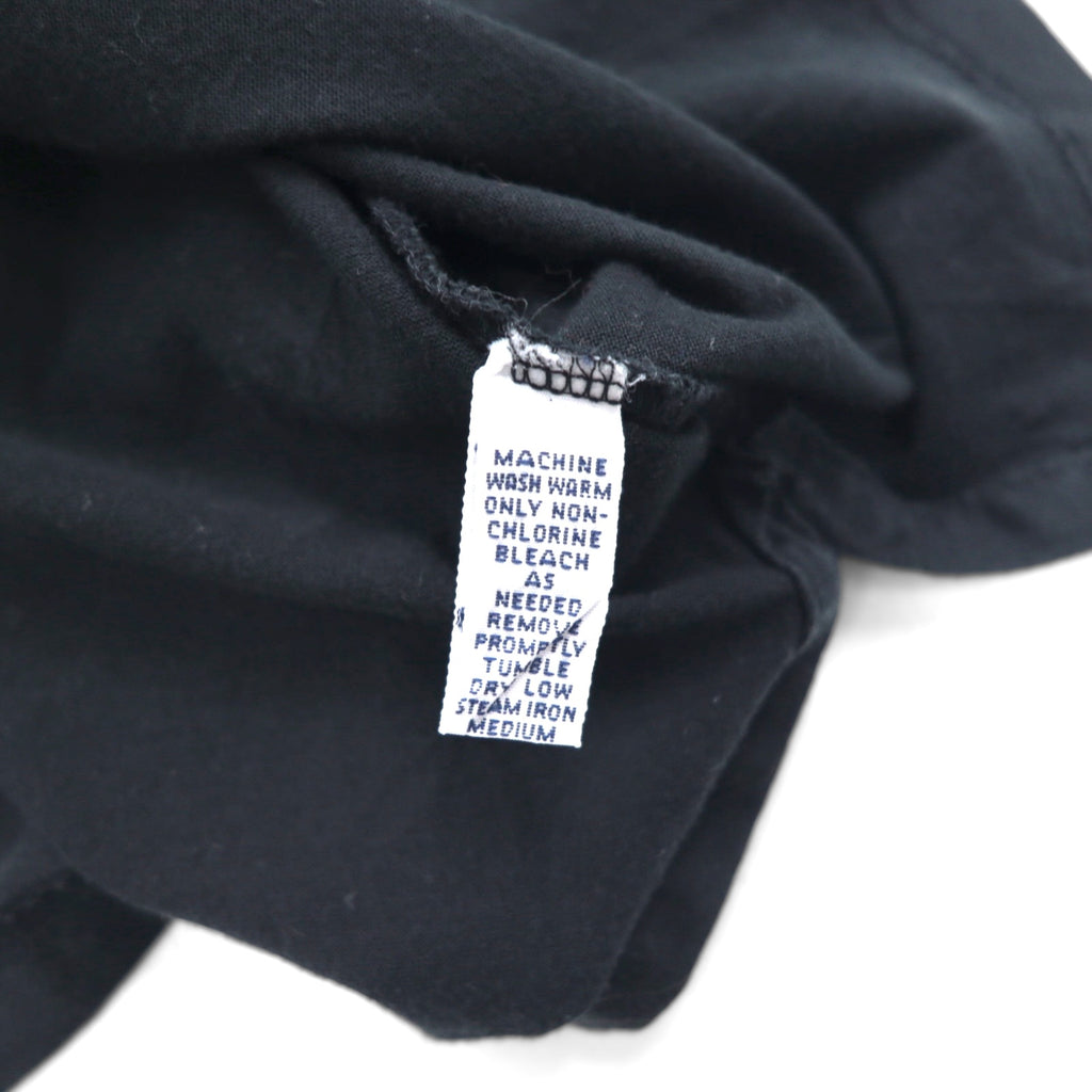 POLO GOLF RALPH LAUREN 90s Polo Shirt, Size M, Black Cotton, One-Point Logo, Made in Mexico