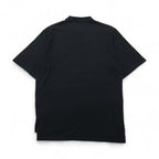 POLO GOLF RALPH LAUREN 90s Polo Shirt, Size M, Black Cotton, One-Point Logo, Made in Mexico