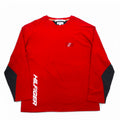 HILFIGER ATHLETICS (TOMMY HILFIGER) Long Sleeve T-Shirt, Long T, XXL, Red, Cotton