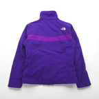 THE NORTH FACE ハイベント HYVENT AUCV ソフトシェル マウンテンジャケット M パープル 防水 フリースライナー ハイネック ドローコード