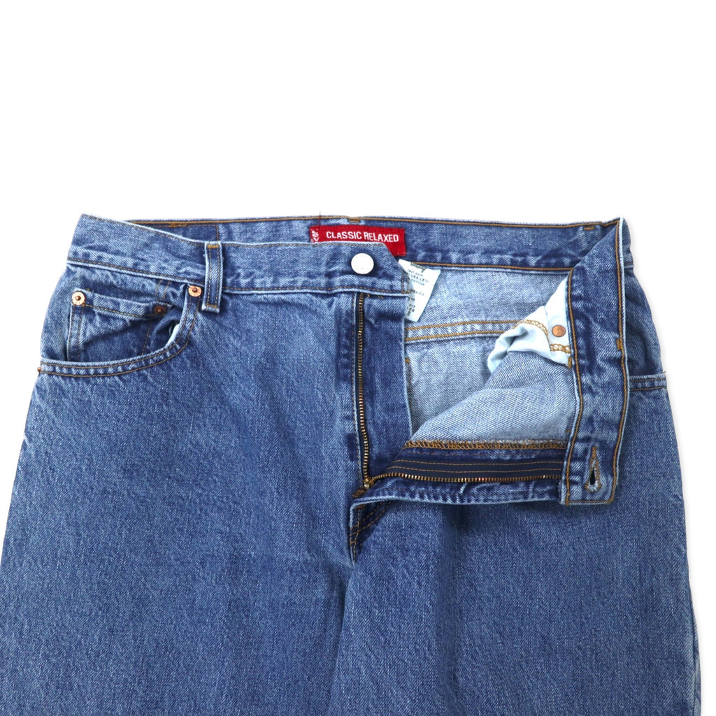 Levi's 00's CLASSIC RELAXED 550 Tapered Denim Pants 14 Blue Cotton RELAXED FIT TAPERED LEG Made in Mexico