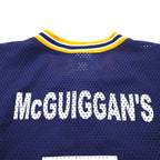 Athletic Knit 90年代 メッシュ ゲームシャツ M ネイビー NCAA Whitman カレッジ ナンバリング ヘンリーネック