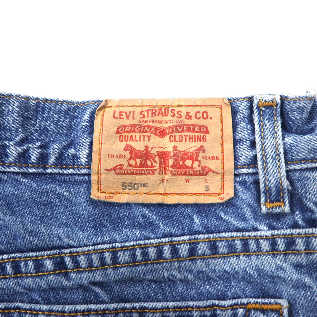 Levi's 00's CLASSIC RELAXED 550 Tapered Denim Pants 14 Blue Cotton RELAXED FIT TAPERED LEG Made in Mexico