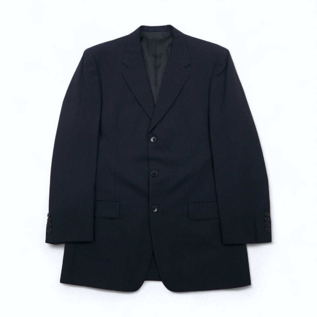 Paul Smith 90年代 3B スーツ セットアップ XL ブラック バーズアイ LANIFICIO FINTES イタリア生地 日本製