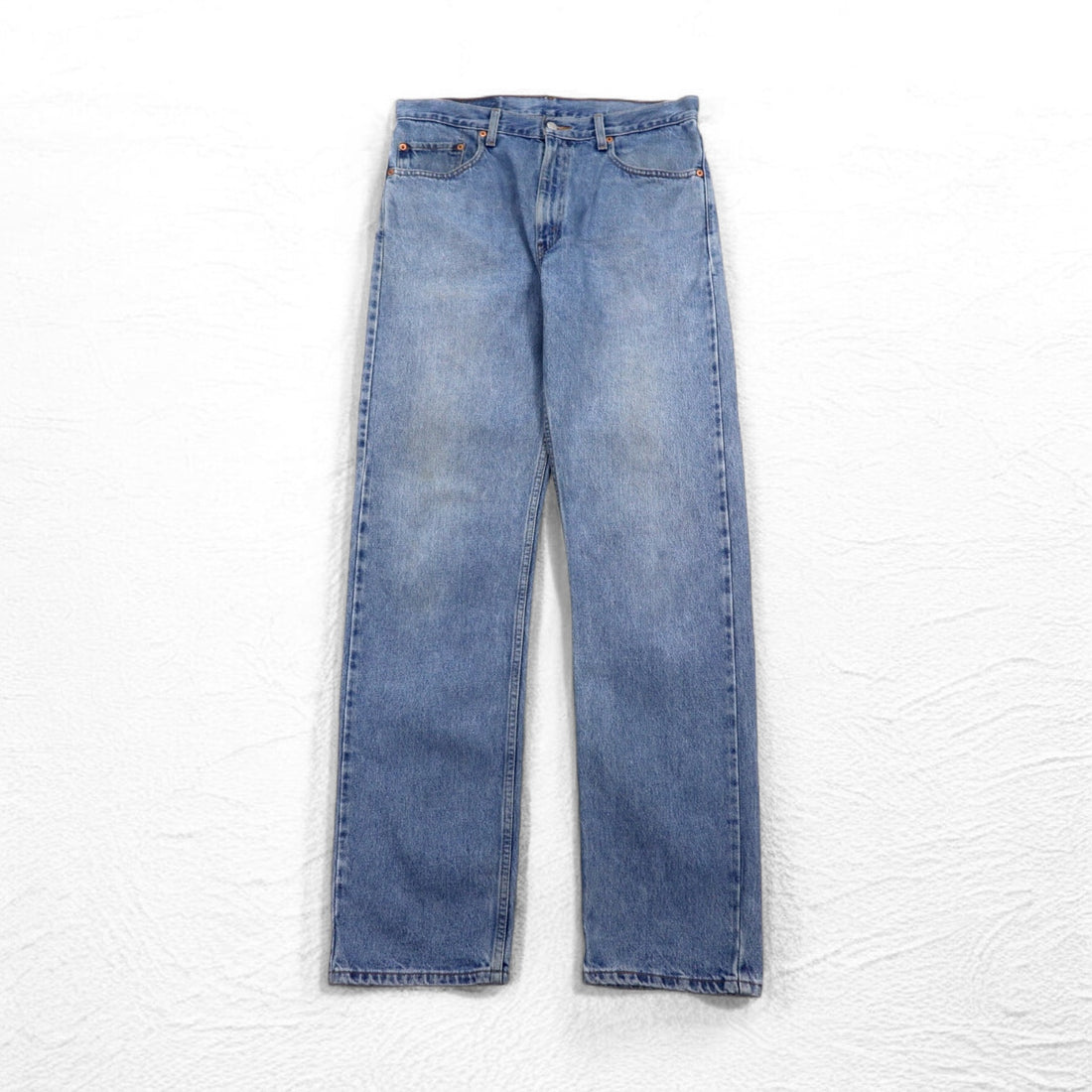 Levi's 00s 505 REGULAR FIT STRAIGHT LEG tapered denim pants L indigo blue zipper fly 505-4891 made in El Salvador