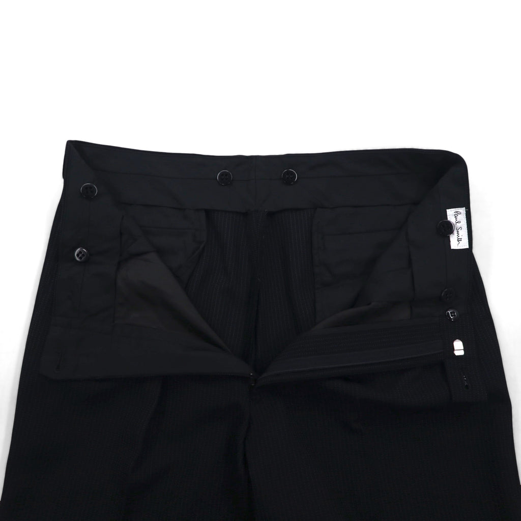 Paul Smith 90年代 3B スーツ セットアップ XL ブラック バーズアイ LANIFICIO FINTES イタリア生地 日本製