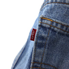 Levi's 00s 505 REGULAR FIT STRAIGHT LEG tapered denim pants L indigo blue zipper fly 505-4891 made in El Salvador