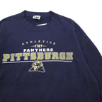 Lee SPORT 90s College Sweatshirt L Navy Print Football PANTHERS PITTSBURGH