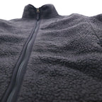 THE NORTH FACE フルジップ ボア フリースジャケット S ブラック スタンドカラー NF0A4P8T