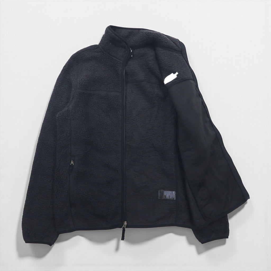 THE NORTH FACE フルジップ ボア フリースジャケット S ブラック スタンドカラー NF0A4P8T