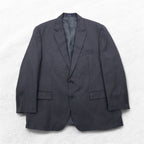 RALPH LAUREN 2B Tailored Jacket Suit L Gray Striped Wool Dillard's Exclusive
