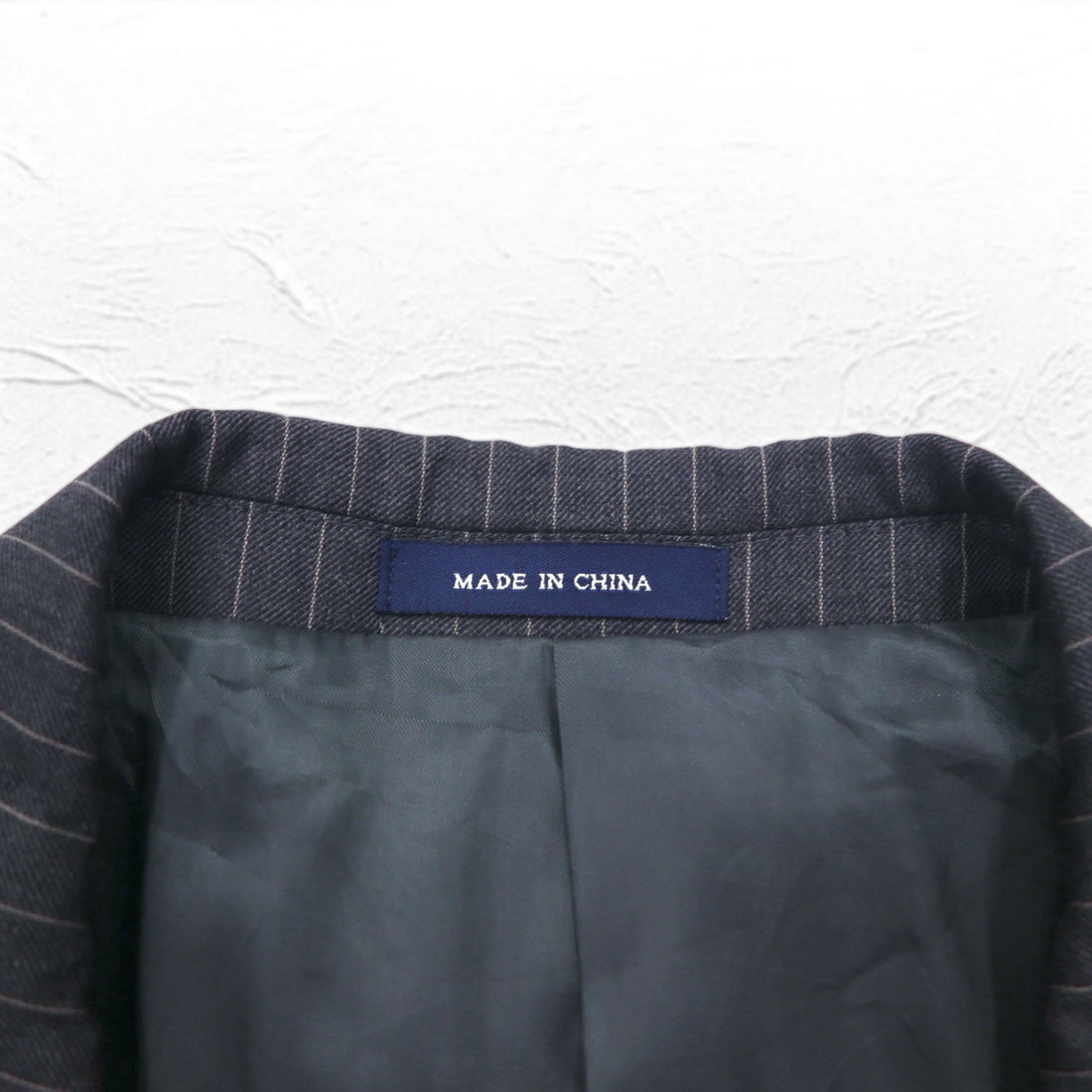 RALPH LAUREN 2B Tailored Jacket Suit L Gray Striped Wool Dillard's Exclusive