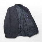 RALPH LAUREN 2B Tailored Jacket Suit L Gray Striped Wool Dillard's Exclusive