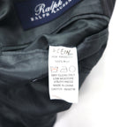 RALPH LAUREN 2B Tailored Jacket Suit L Gray Striped Wool Dillard's Exclusive