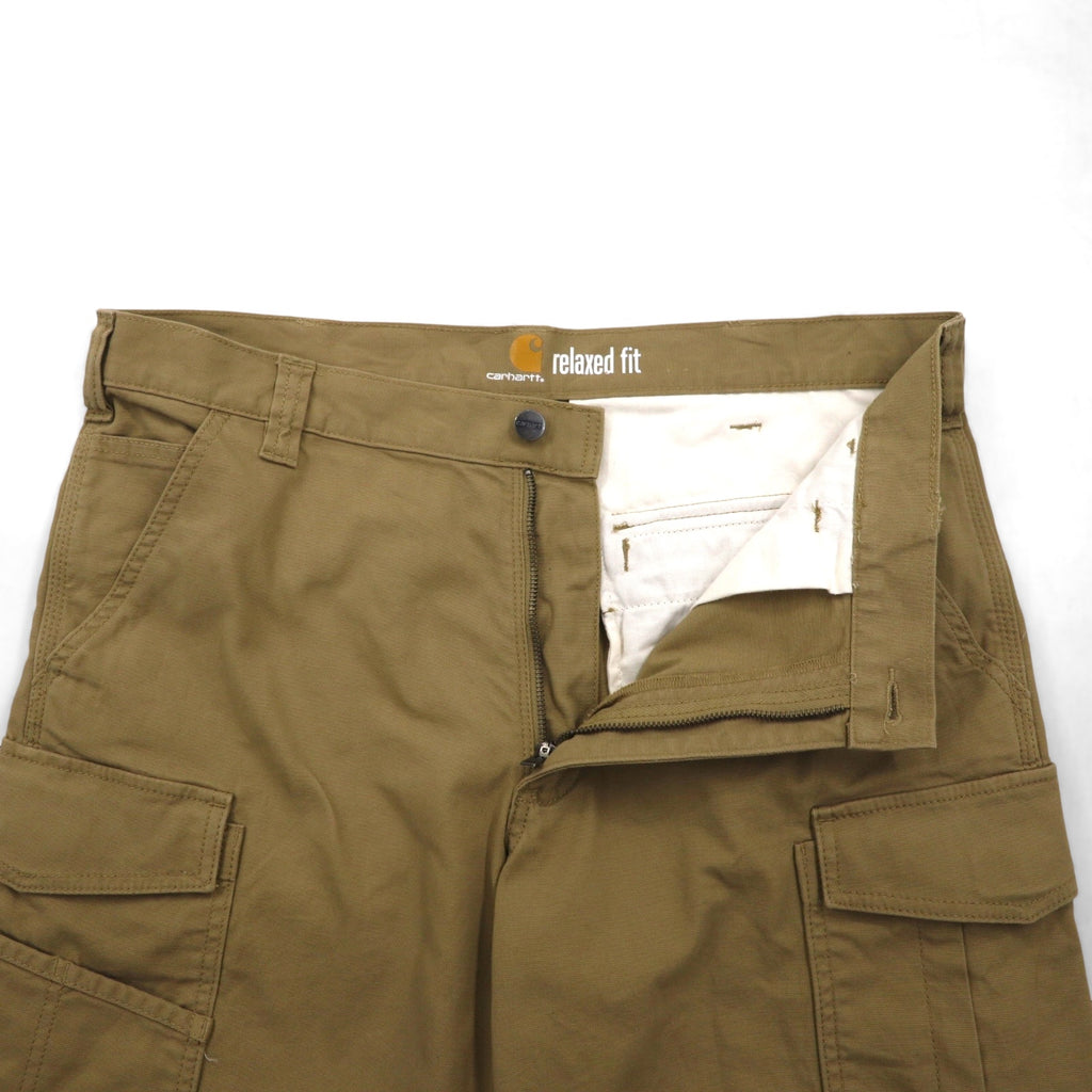 Carhartt Relaxed Fit Duck Short Cargo Pants, Rugged Flex, Size L, Beige, 103542