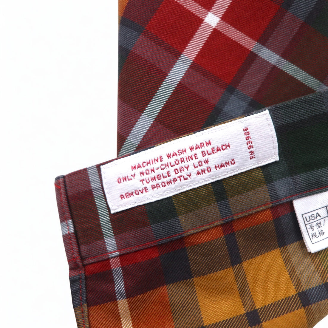 Brooks Brothers 346 Big Size Button Down Shirt L Multicolor Check Orange Yellow Green