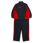 NIKE 00年代 トラックジャケット セットアップジャージ L ブラック レッド スウォッシュ