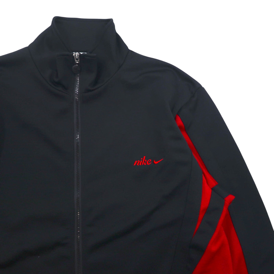 NIKE 00年代 トラックジャケット セットアップジャージ L ブラック レッド スウォッシュ