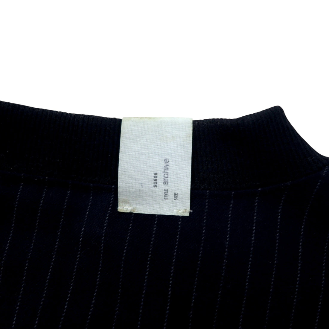 N.HOOLYWOOD Oversized Long Sleeve T-Shirt S Black Navy Front and Back Switching Design Stripe 1202-CS14-031 Made in Japan