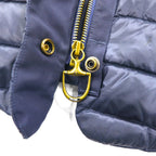 Ralph Lauren 90年代 キルティング ダウンジャケット XL ネイビー ナイロン チンストラップ