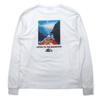 CAMP7 Long Sleeve T-Shirt Long TL White Logo Print Cotton