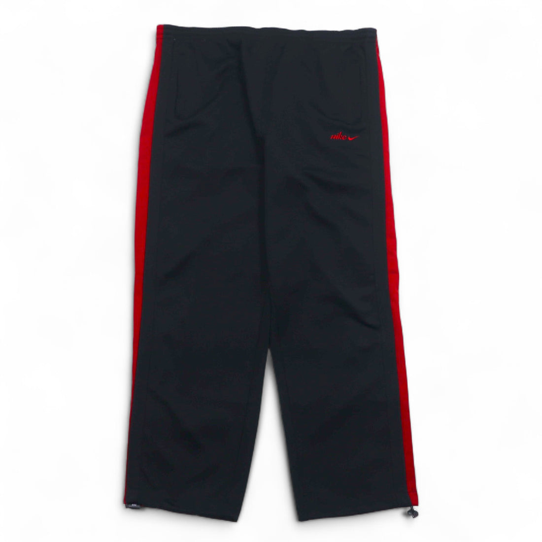 NIKE 00年代 トラックジャケット セットアップジャージ L ブラック レッド スウォッシュ