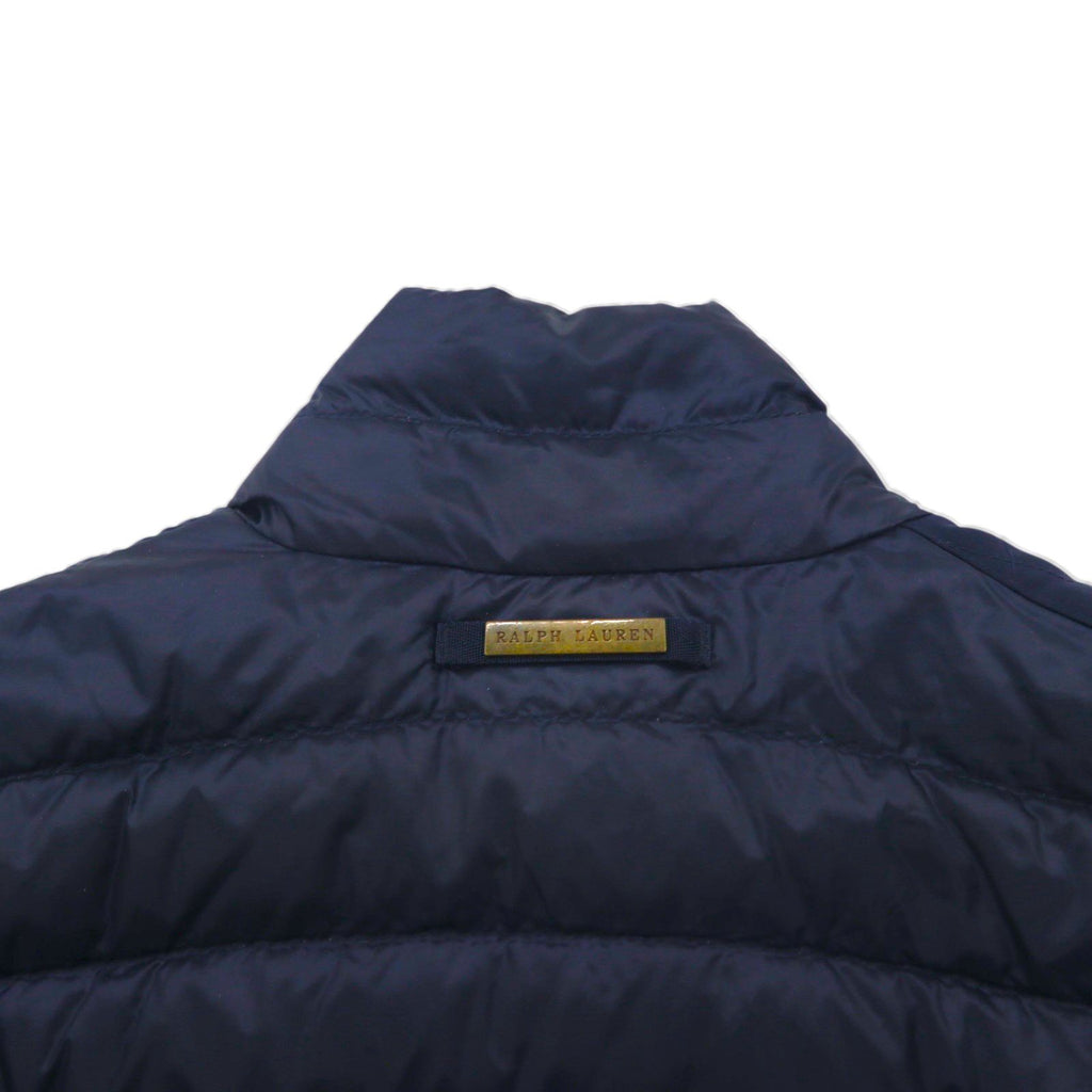 Ralph Lauren 90年代 キルティング ダウンジャケット XL ネイビー ナイロン チンストラップ