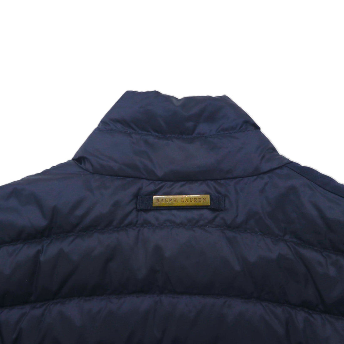 Ralph Lauren 90年代 キルティング ダウンジャケット XL ネイビー ナイロン チンストラップ