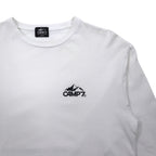 CAMP7 Long Sleeve T-Shirt Long TL White Logo Print Cotton