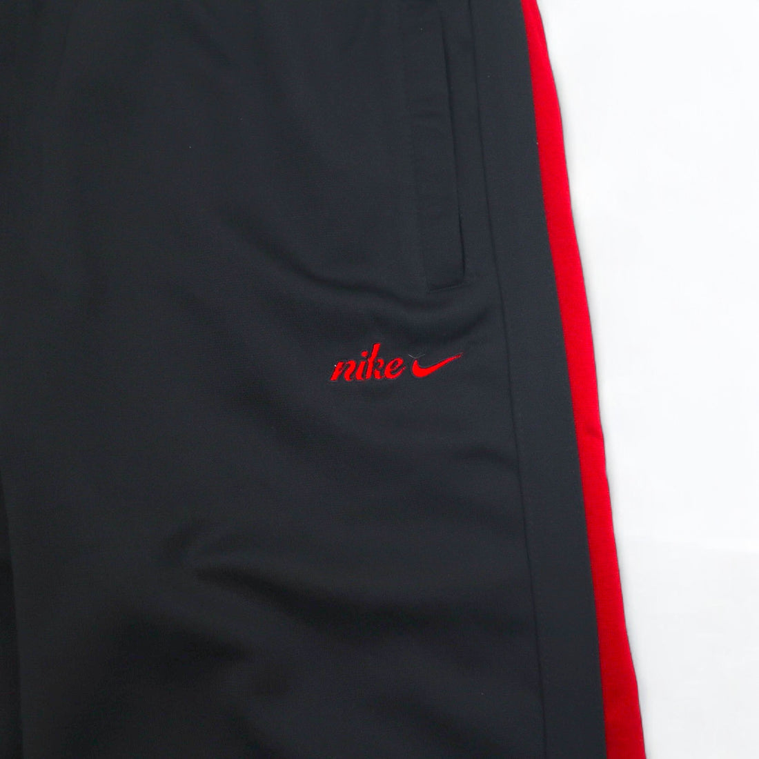 NIKE 00年代 トラックジャケット セットアップジャージ L ブラック レッド スウォッシュ