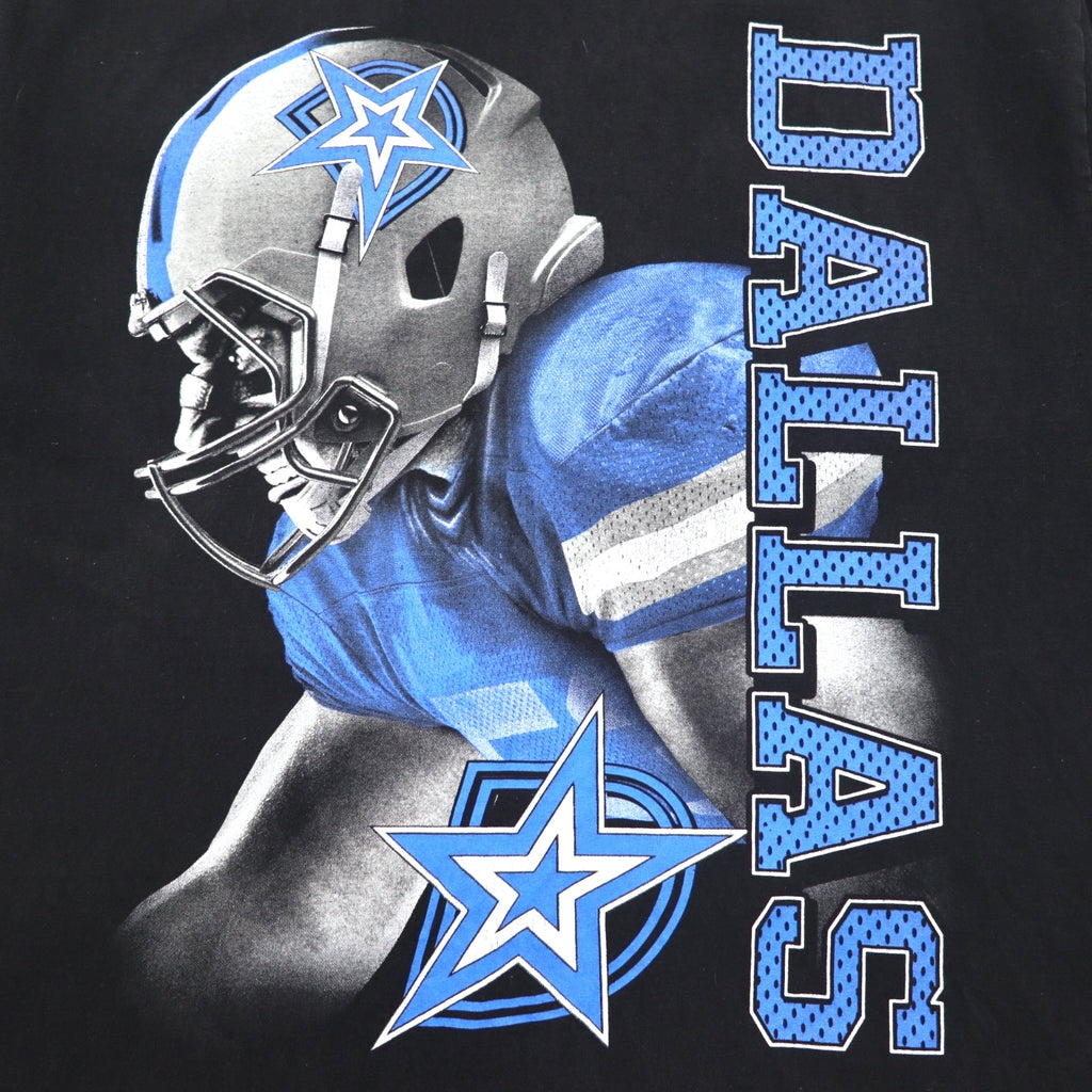 SHAKA WEAR USA COTTON Heavyweight T-Shirt XL Black NFL DALLAS COWBOYS