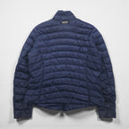 Ralph Lauren 90年代 キルティング ダウンジャケット XL ネイビー ナイロン チンストラップ