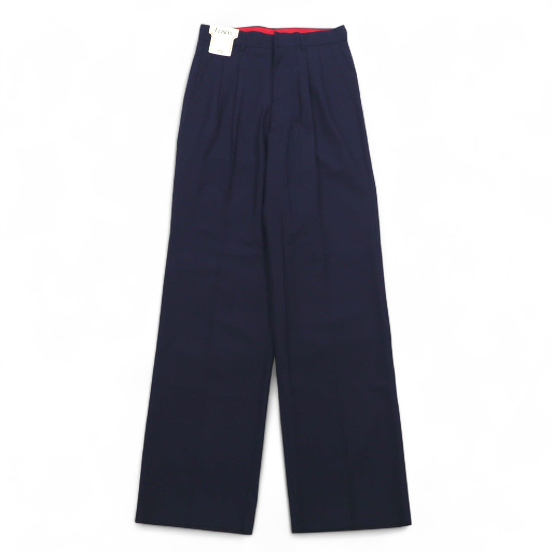 Vintage 70s Japan Made Trousers ELISIAN 70s Tuck Slacks Pants S Navy Stripe YZIP Unused