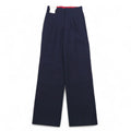 Vintage 70s Japan Made Trousers ELISIAN 70s Tuck Slacks Pants S Navy Stripe YZIP Unused