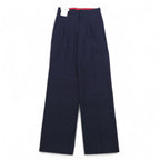 Vintage 70s Japan Made Trousers ELISIAN 70s Tuck Slacks Pants S Navy Stripe YZIP Unused