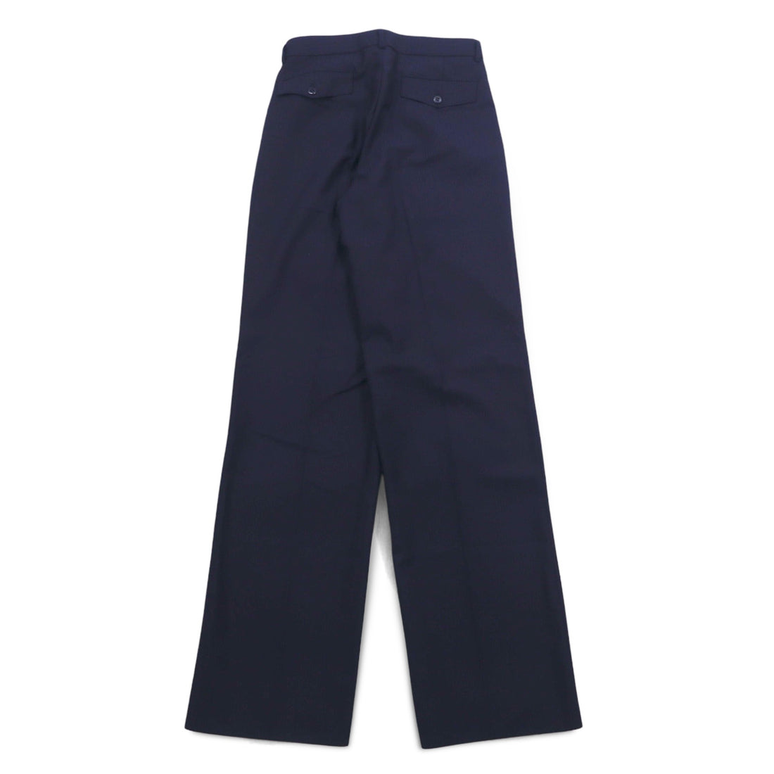 Vintage 70s Japan Made Trousers ELISIAN 70s Tuck Slacks Pants S Navy Stripe YZIP Unused