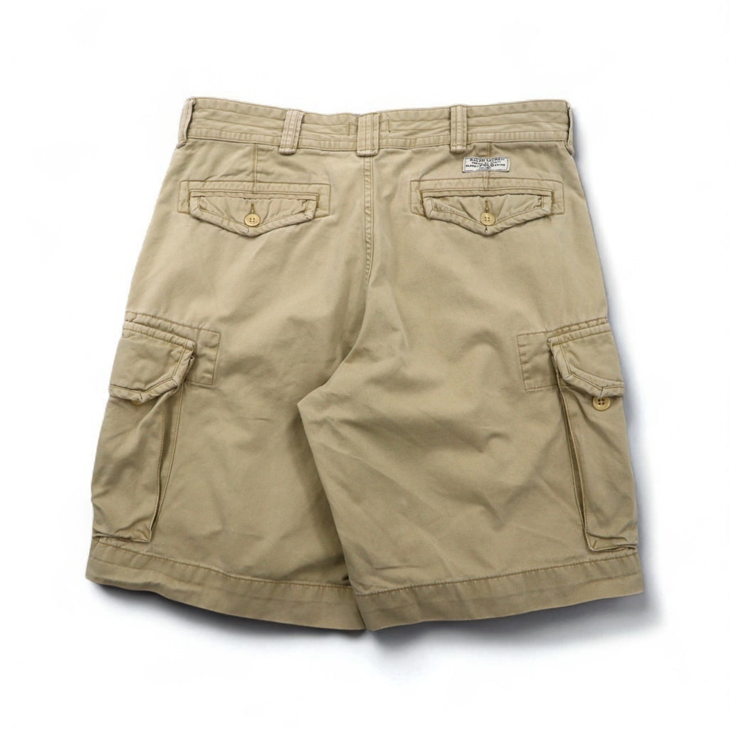 POLO RALPH LAUREN Polo Chino Baggy Short Cargo Pants, Size L, Beige, Cotton