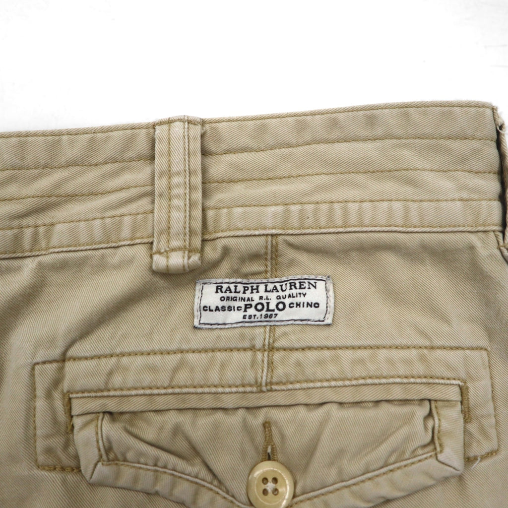 POLO RALPH LAUREN Polo Chino Baggy Short Cargo Pants, Size L, Beige, Cotton