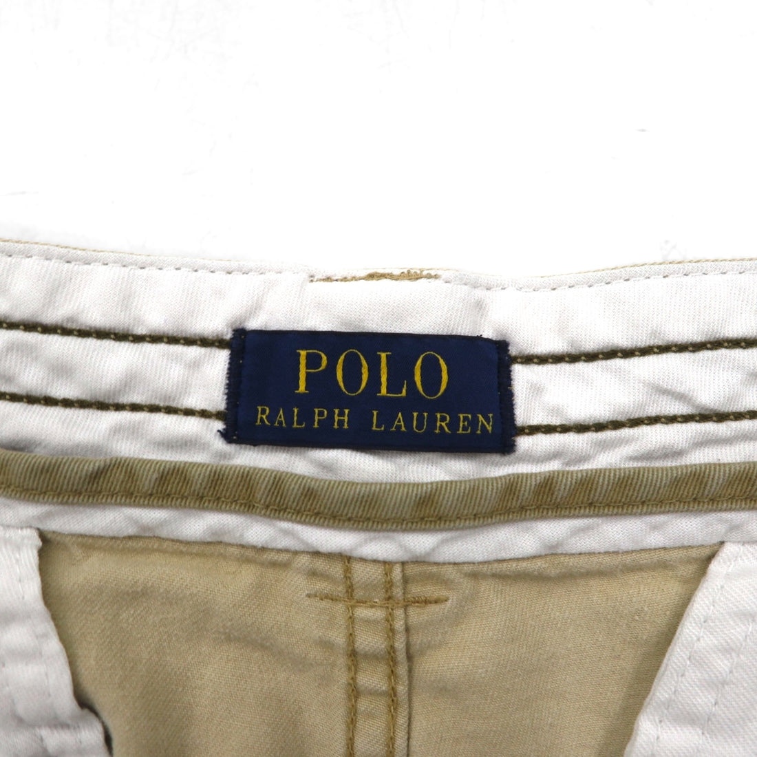 POLO RALPH LAUREN Polo Chino Baggy Short Cargo Pants, Size L, Beige, Cotton