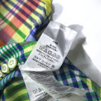 RALPH LAUREN Button-down Shirt, 2XL, Yellow, Check, Big Size, Small Pony Embroidery