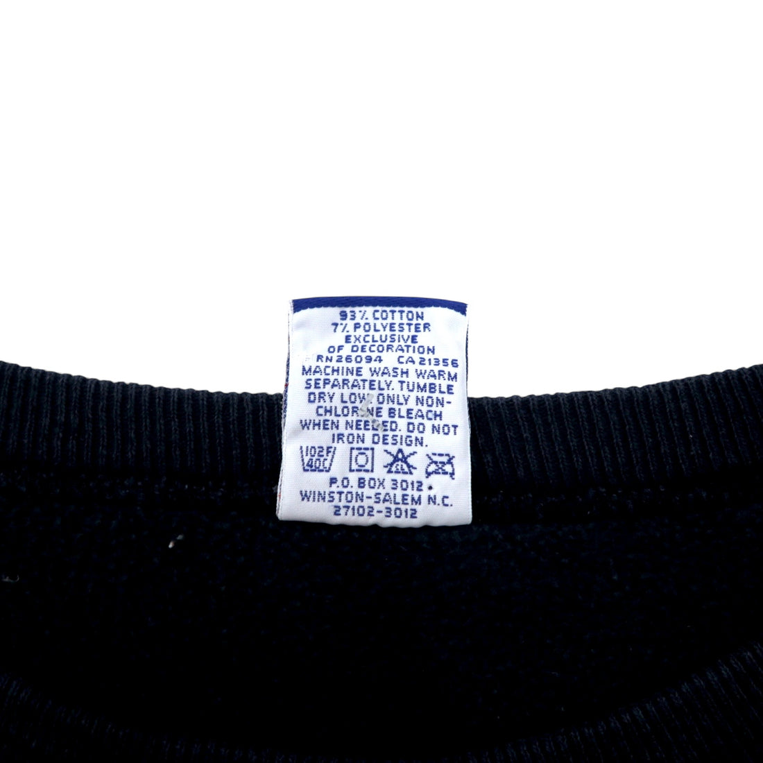 Champion 90s USA Made Printed Sweatshirt XXL Black Cotton BUCKEYE CAFE