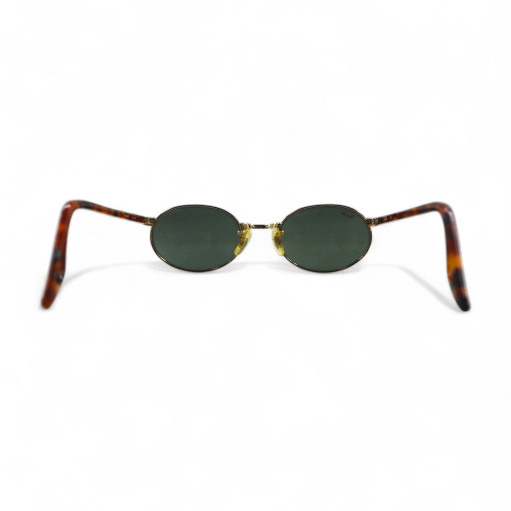 Ray-Ban オーバル サングラス ゴールド ベッコウ メタル RB3007 W2188