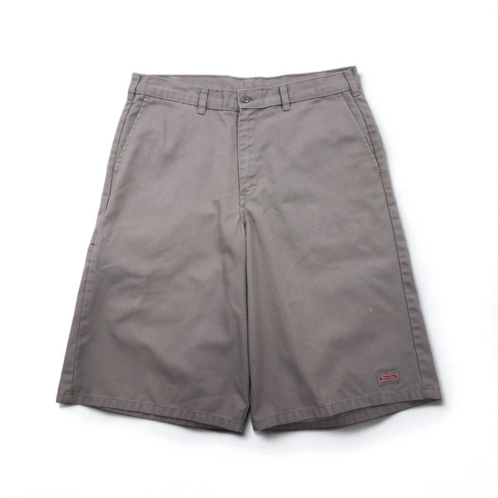 Dickies T/C Twill Short Work Pants, Size L, Gray, Polyester and Cotton, 7134838