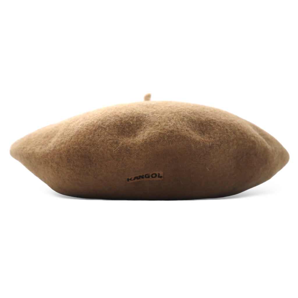 KANGOL beret ONE beige wool logo embroidery MODFLAINE unused item