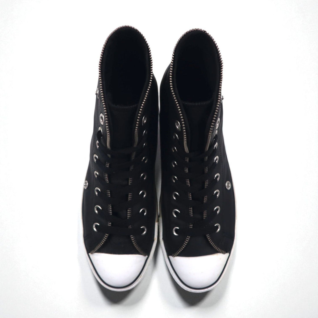 CONVERSE All Star Leather Zip Hi High-top Sneakers, Size 28cm, Zip Design