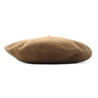 KANGOL beret ONE beige wool logo embroidery MODFLAINE unused item