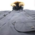 Golden Fleece by SPIEWAK USA Made 90s N-3B Flight Jacket M Gray Quilted Liner 1N3BFJ