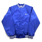 Cardinal 90s USA Made Varsity Jacket L Blue Nylon NEW ROCHELLE Baseball Back Print
