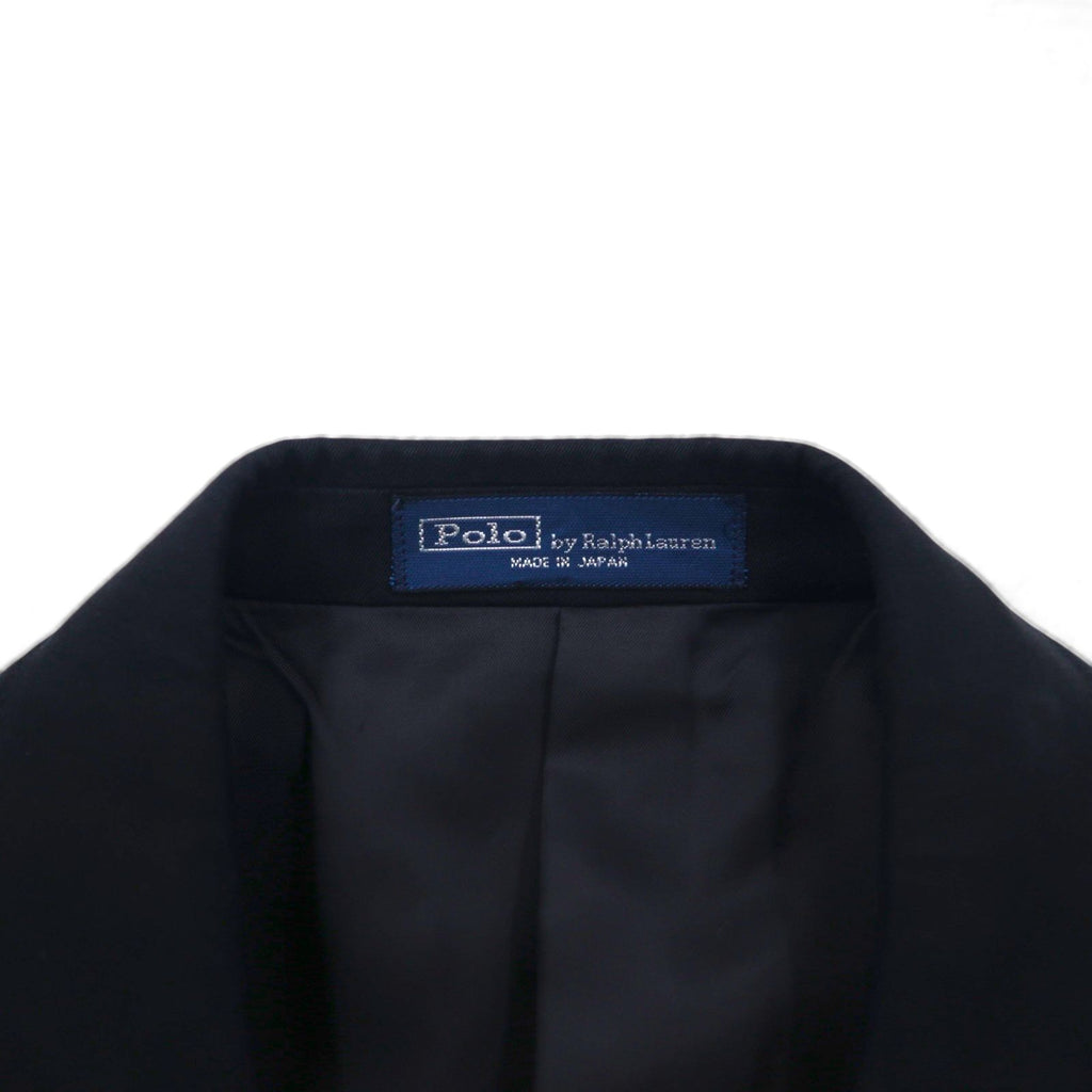 Polo Ralph Lauren 日本製 3B テーラードジャケット S ブラック チンストラップ