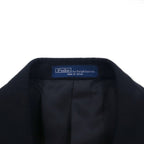 Polo Ralph Lauren 日本製 3B テーラードジャケット S ブラック チンストラップ